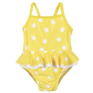 Gerber Yellow Polka Dot Bathing Suit sz 3-6 m Swimsuit